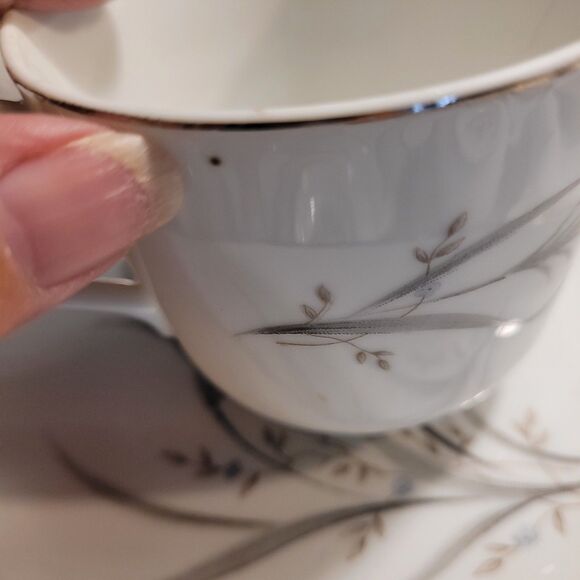 Castlecourt Fine China Wheat Spray Japan Cup & Saucer Set Of 4 - Picture 9 of 11